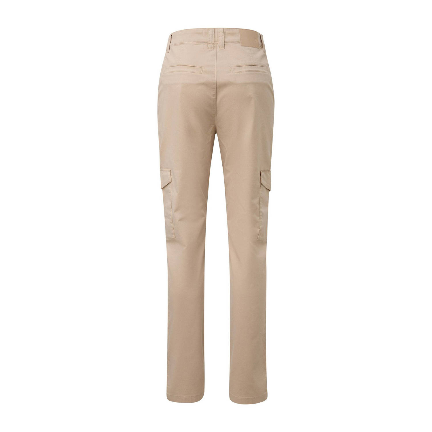 comma casual identity slim regular waist cargo broek beige