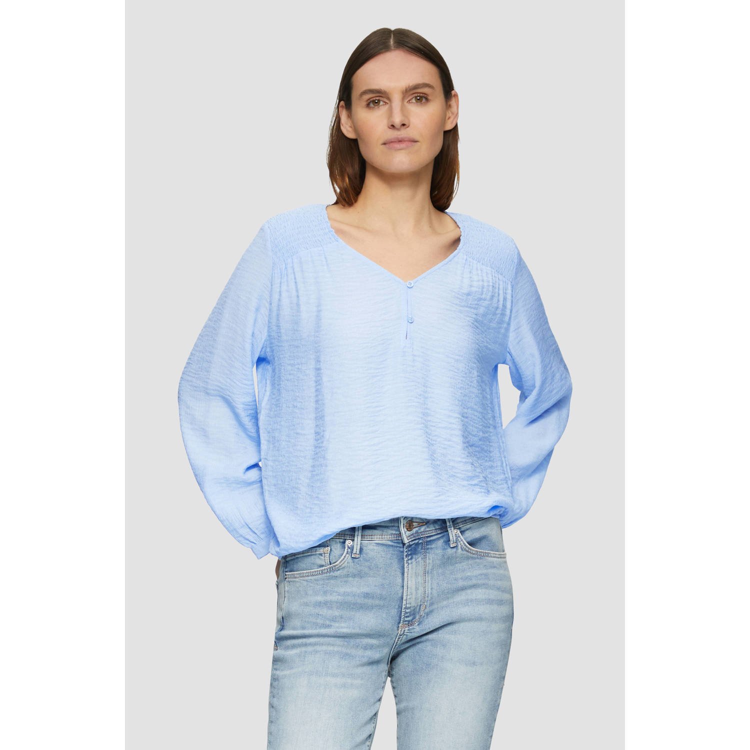 S.Oliver blouse lichtblauw