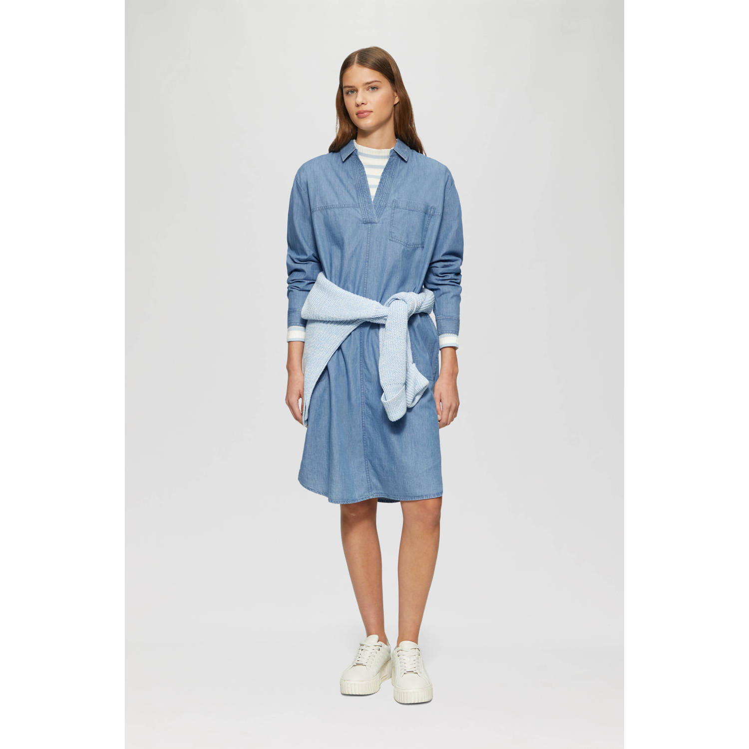 s.Oliver midi jurk blauw
