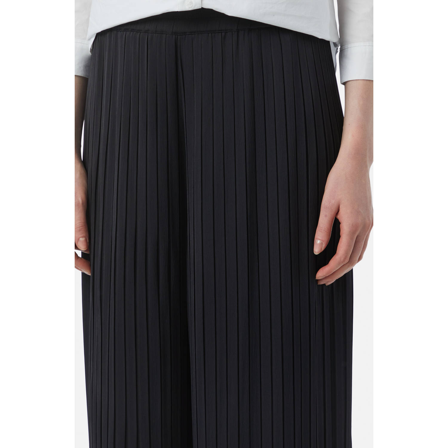 comma wide leg broek marine