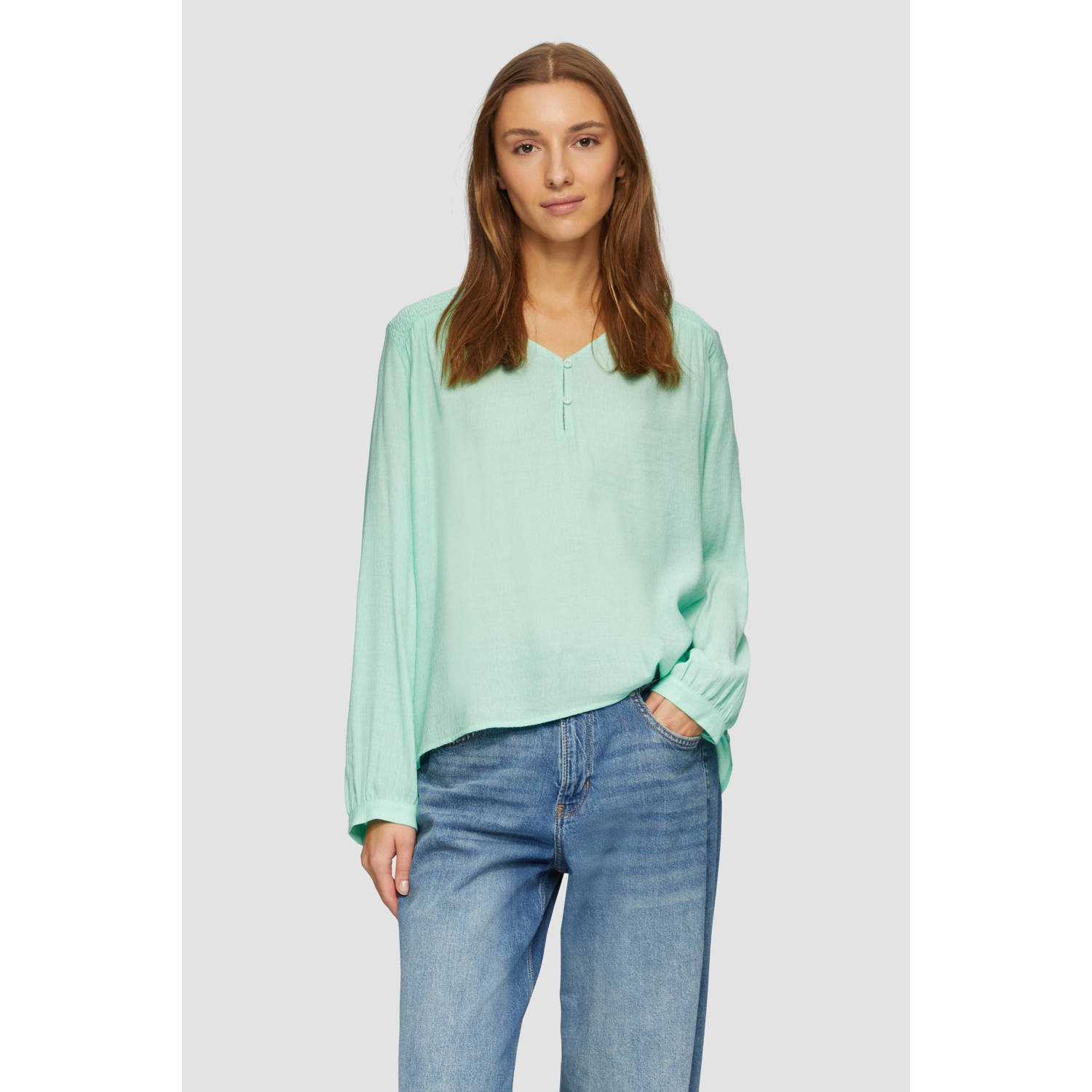 S.Oliver blouse lichtgroen