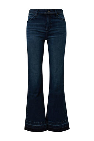 flared jeans dark blue denim