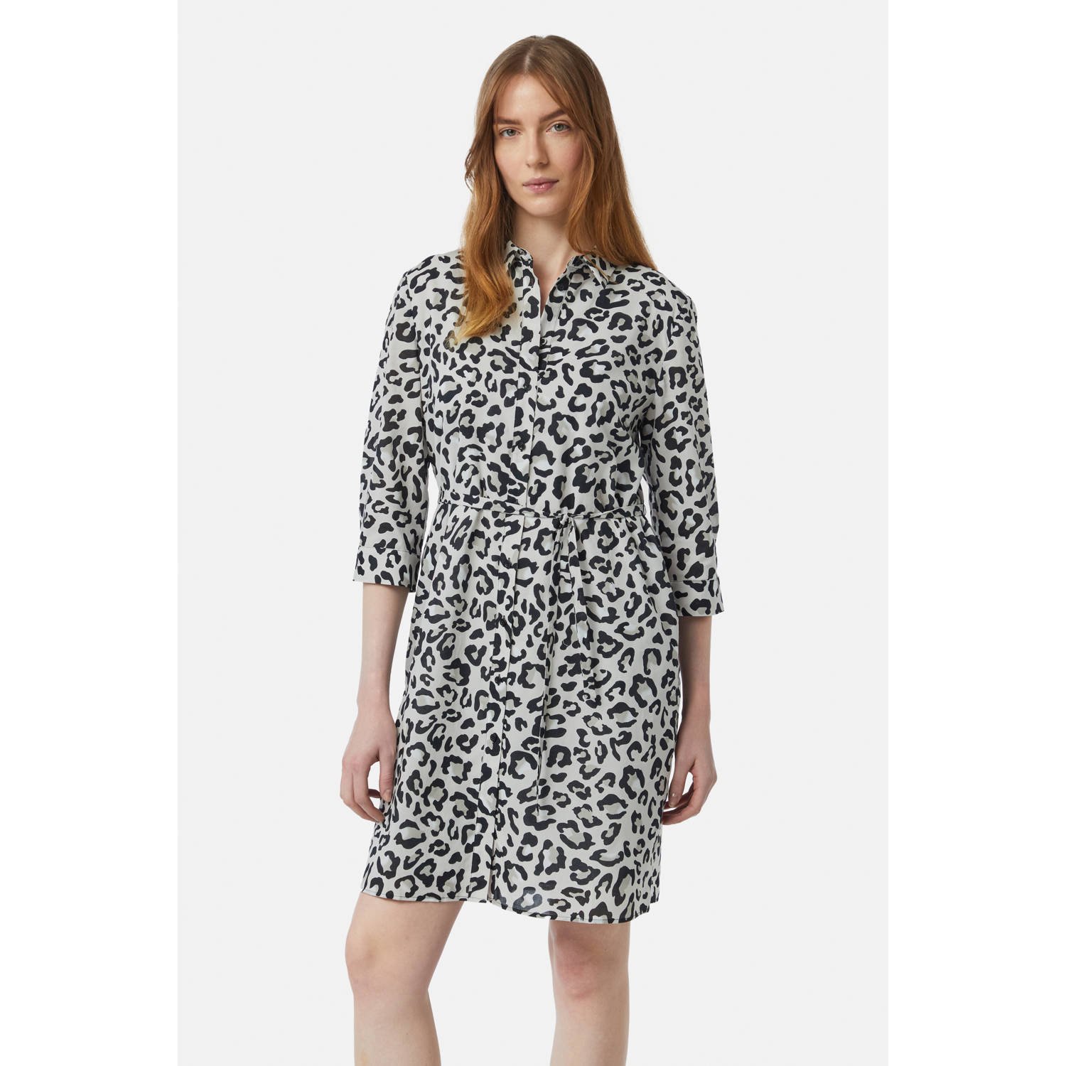 Comma casual identity blousejurk grijs