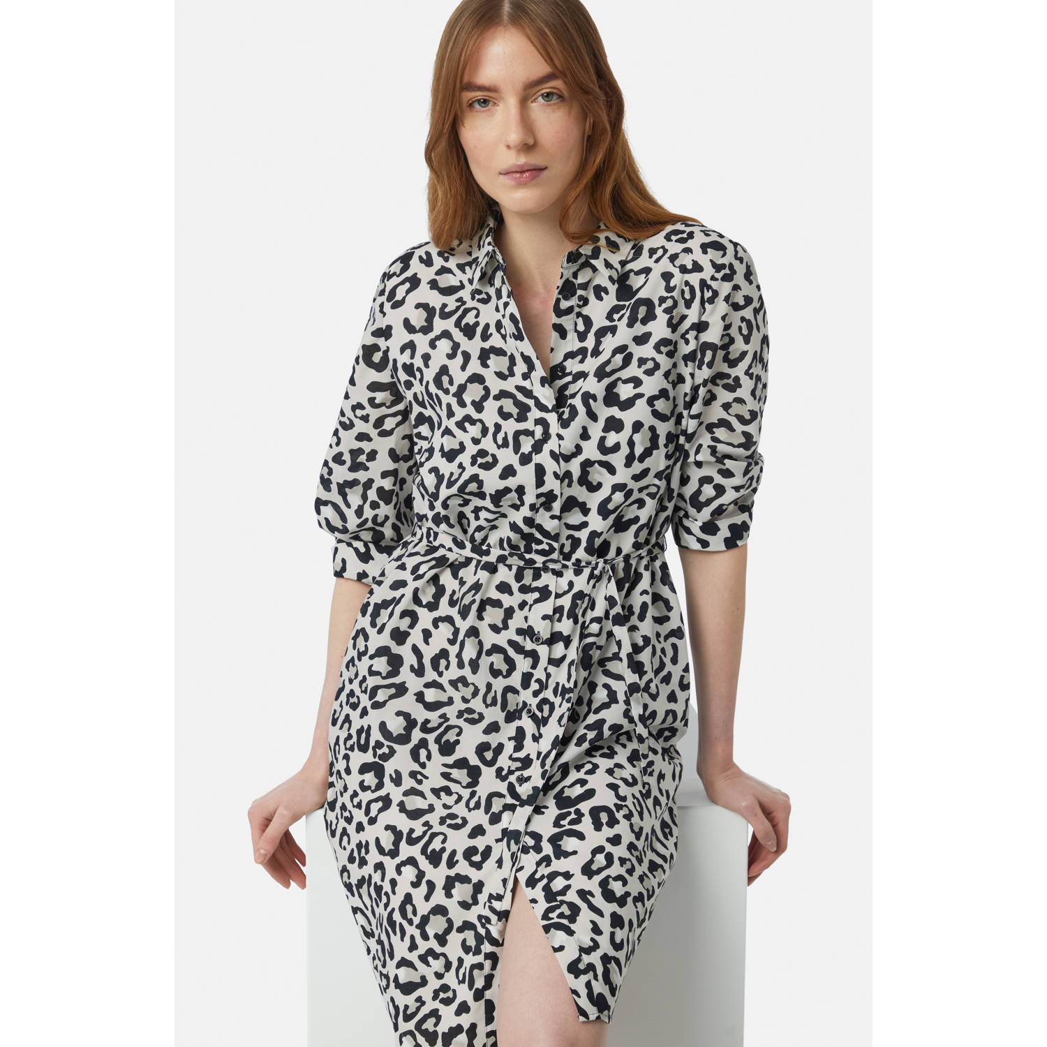 comma casual identity blousejurk grijs