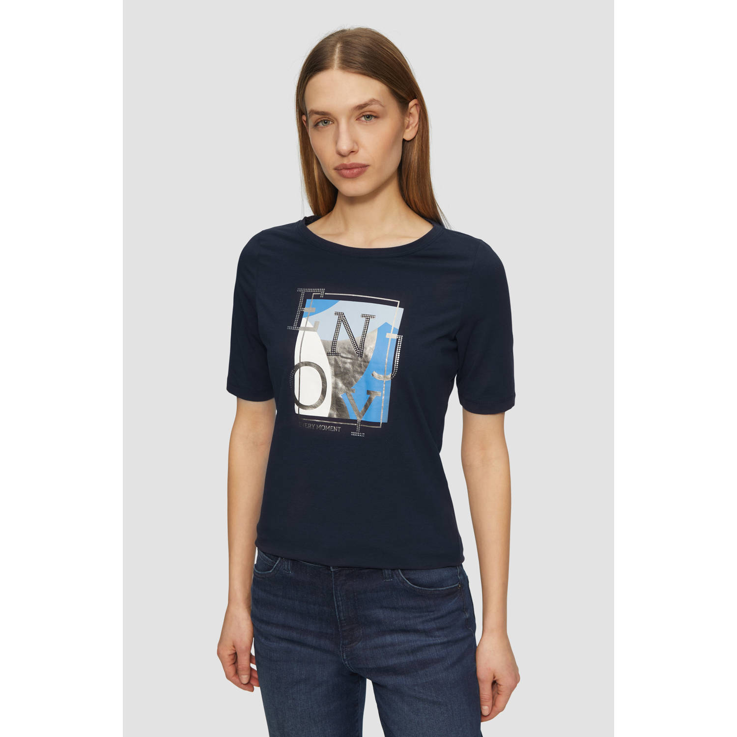 s.Oliver T-shirt donkerblauw