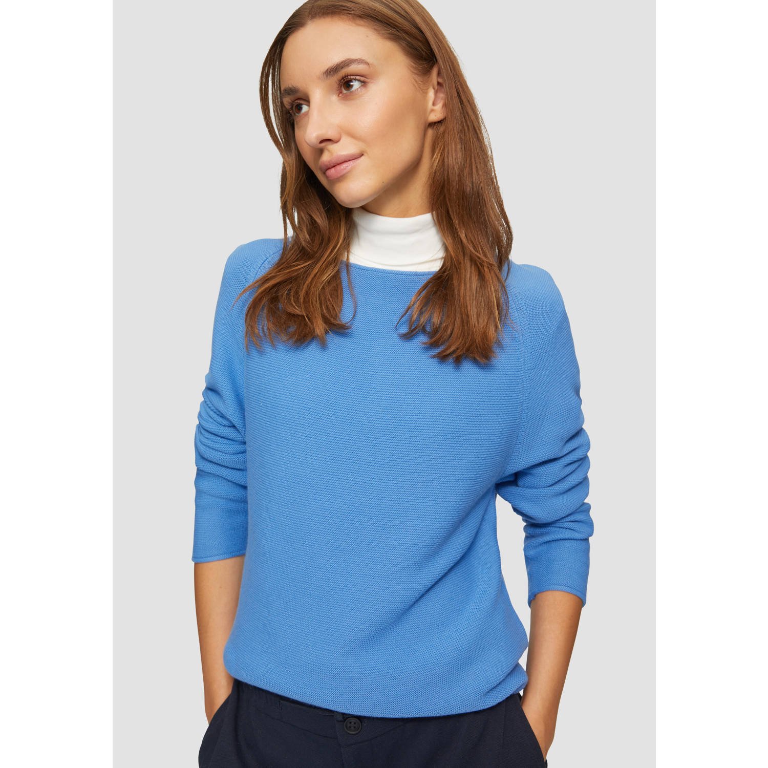 S.Oliver pullover blauw gebreid