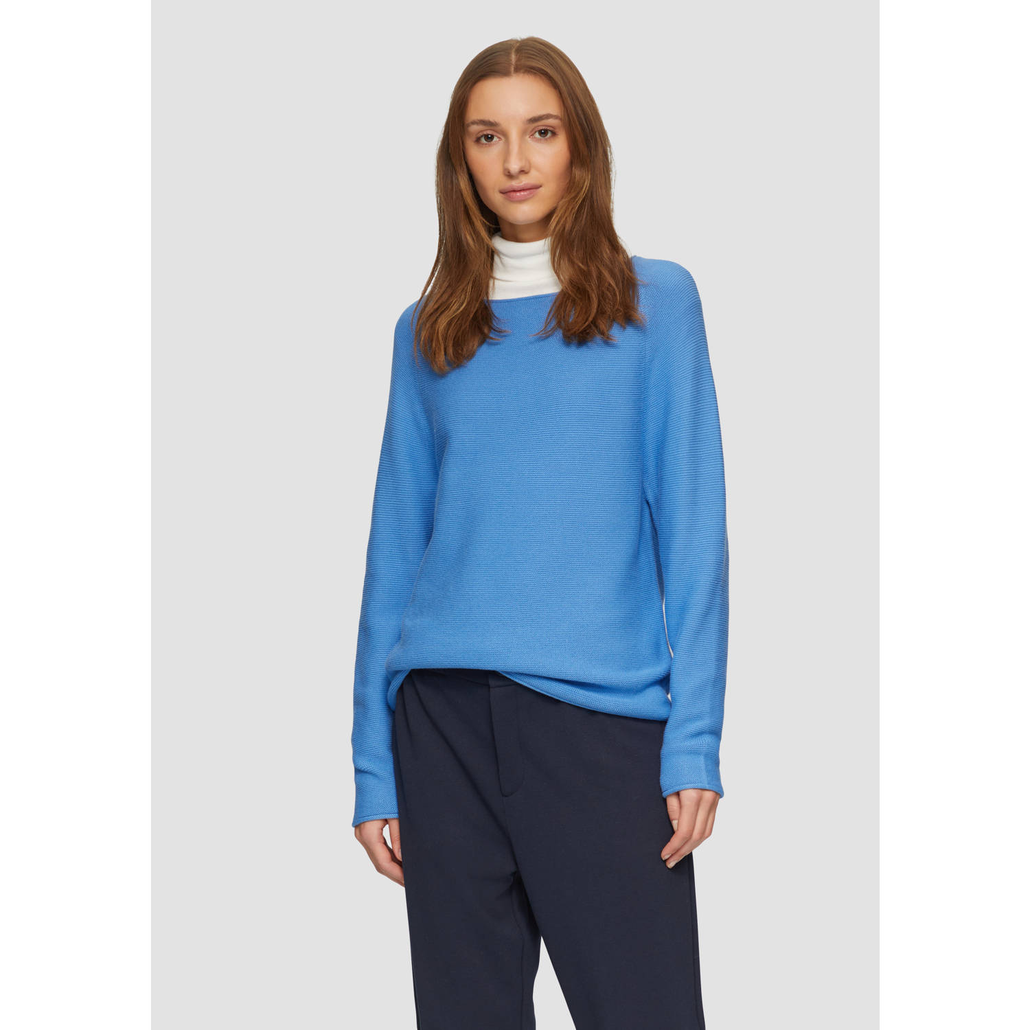 s.Oliver pullover blauw gebreid