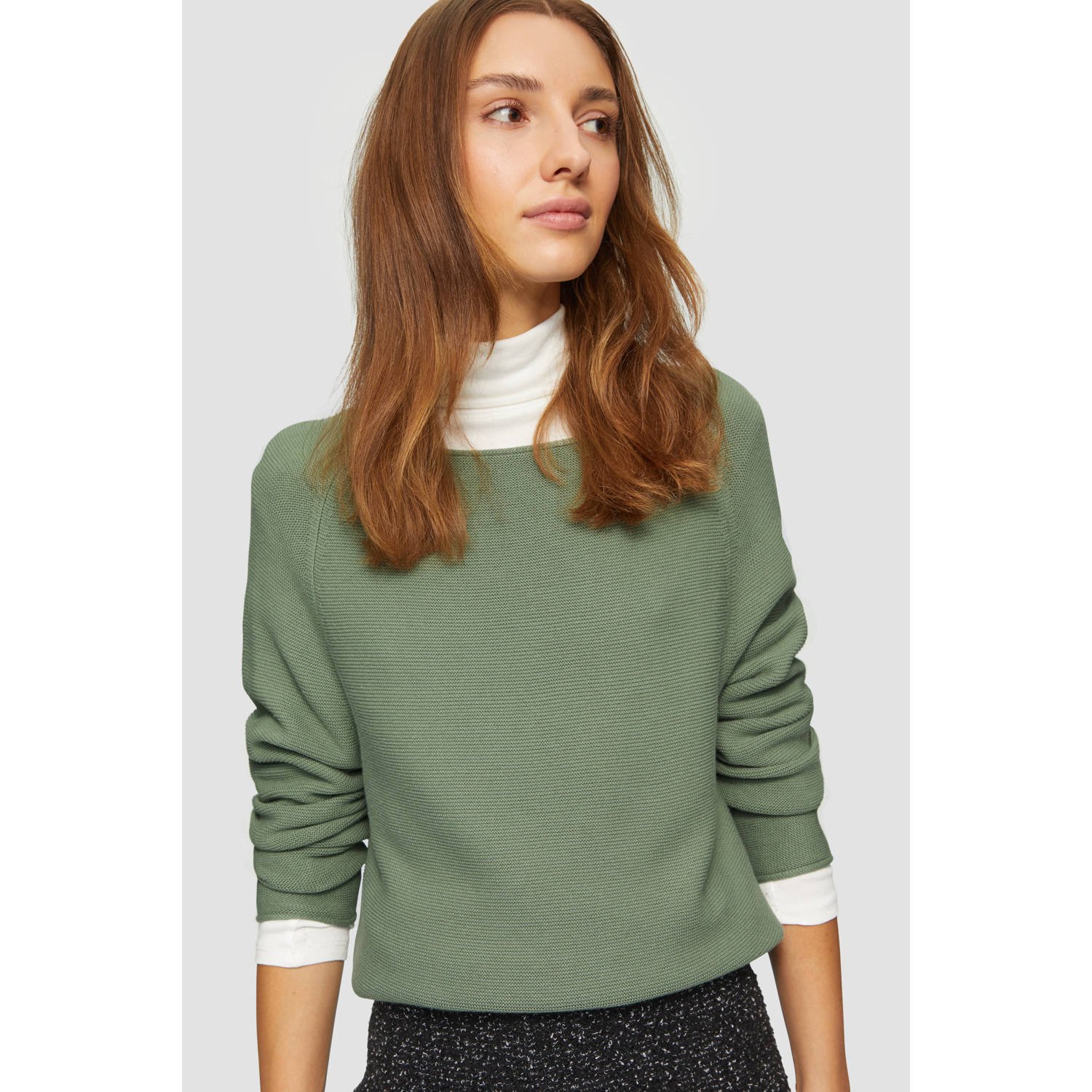 s.Oliver pullover groen gebreid