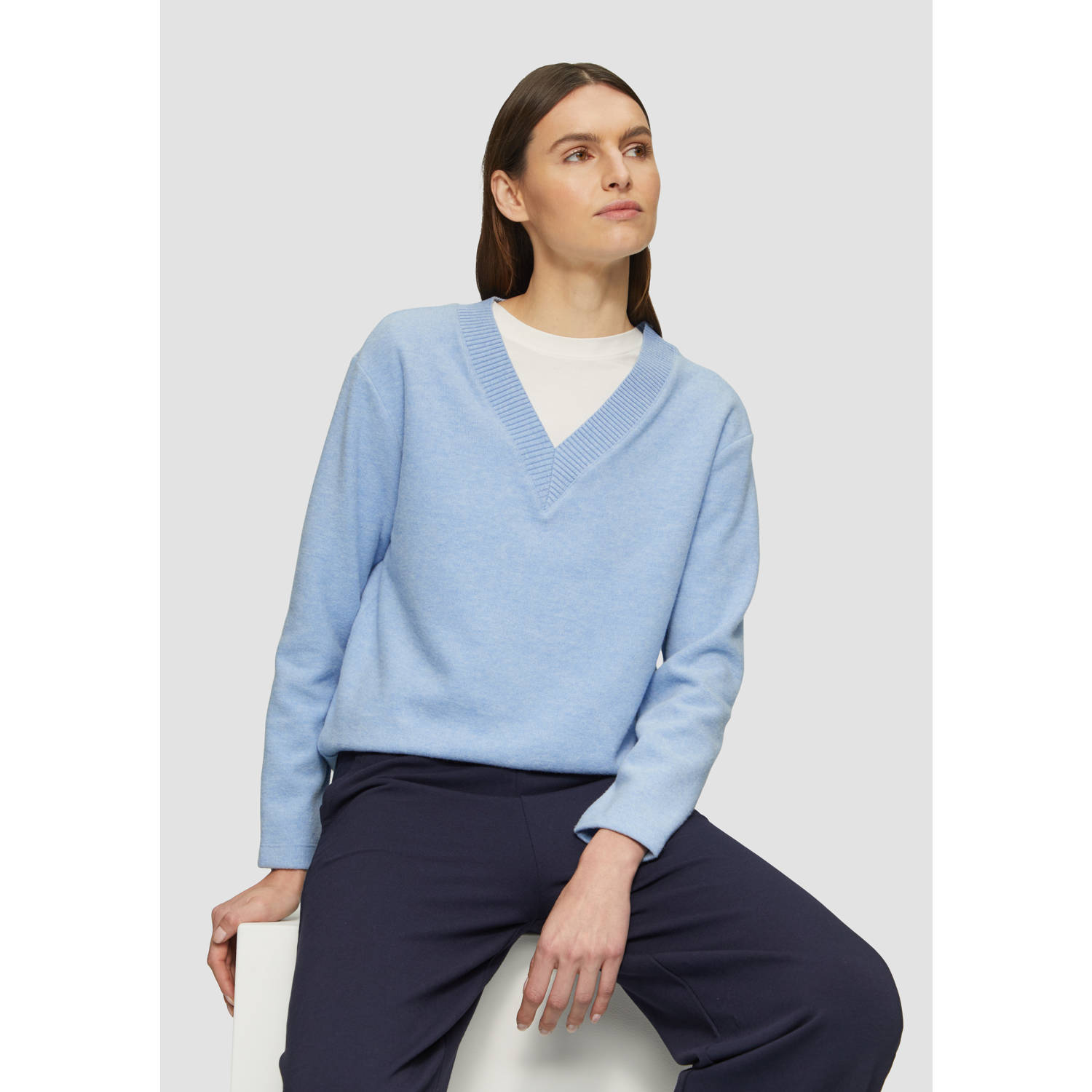 S.Oliver gebreide trui blauw