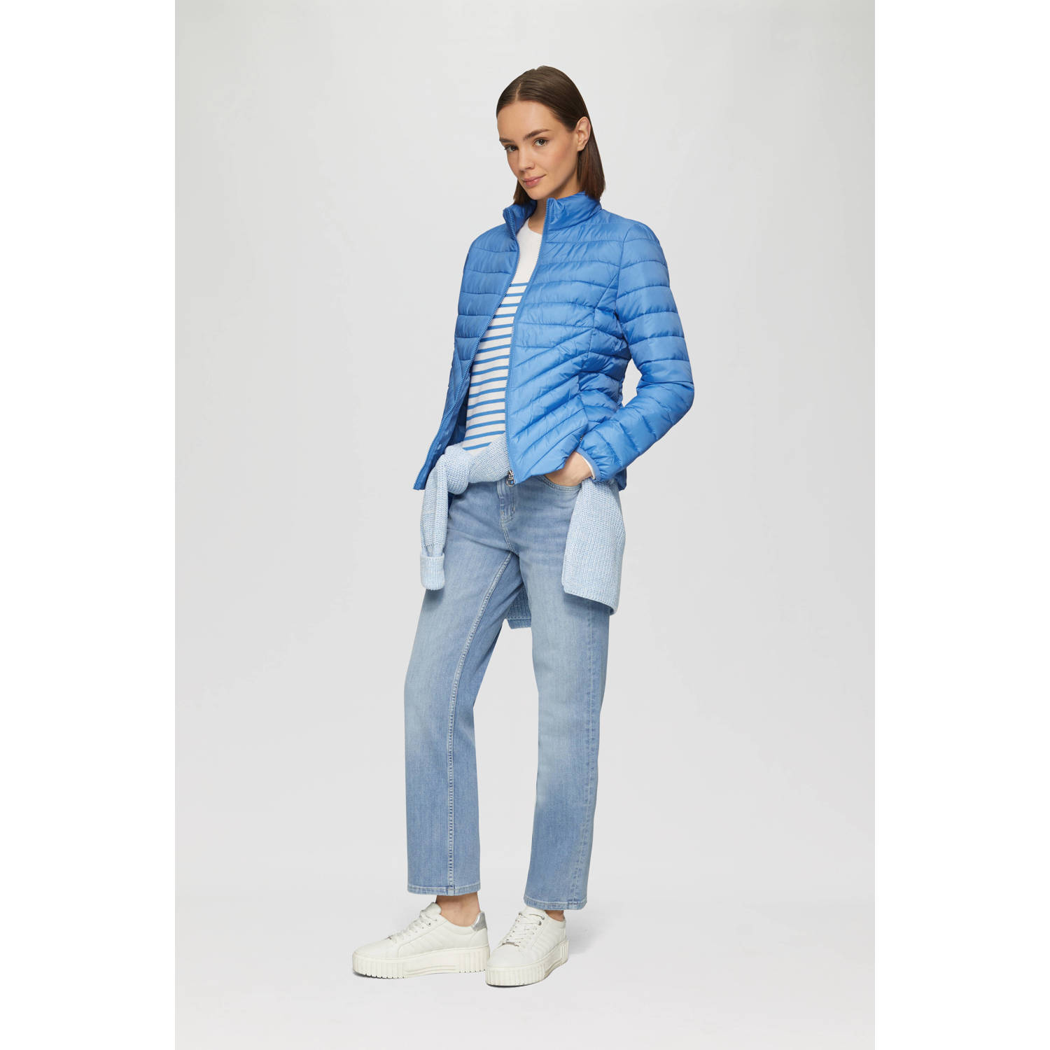 s.Oliver licht gewatteerde jas blauw