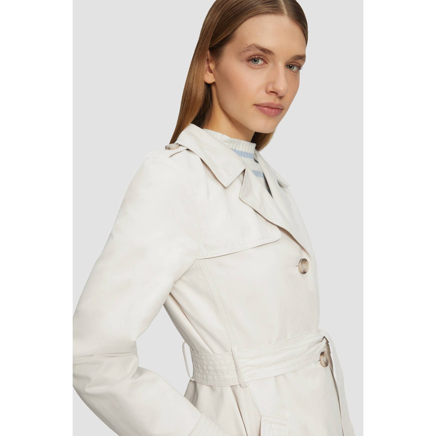 S.Oliver RED LABEL Korte trenchcoat met strikceintuur