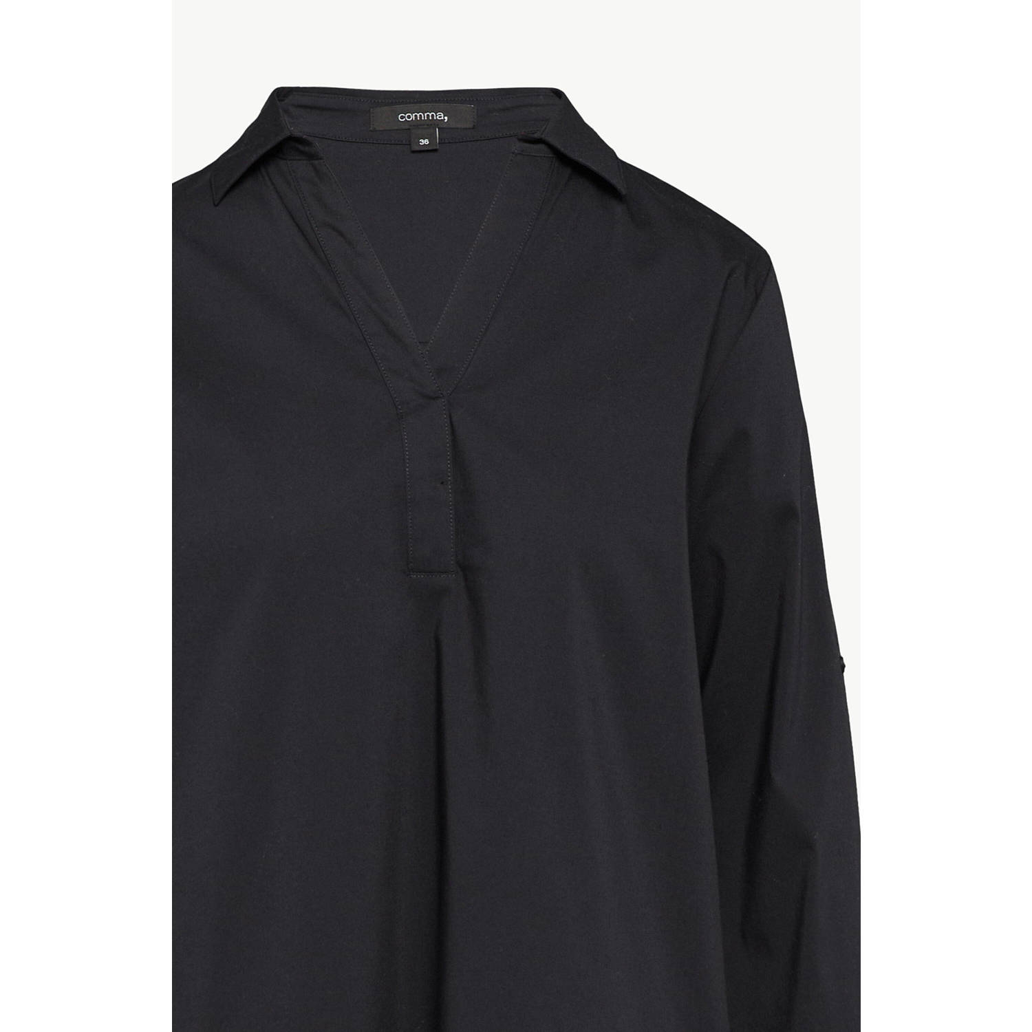 comma midi jurk marine