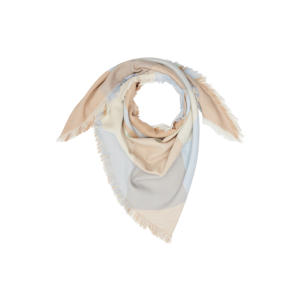 sjaal met all over print beige