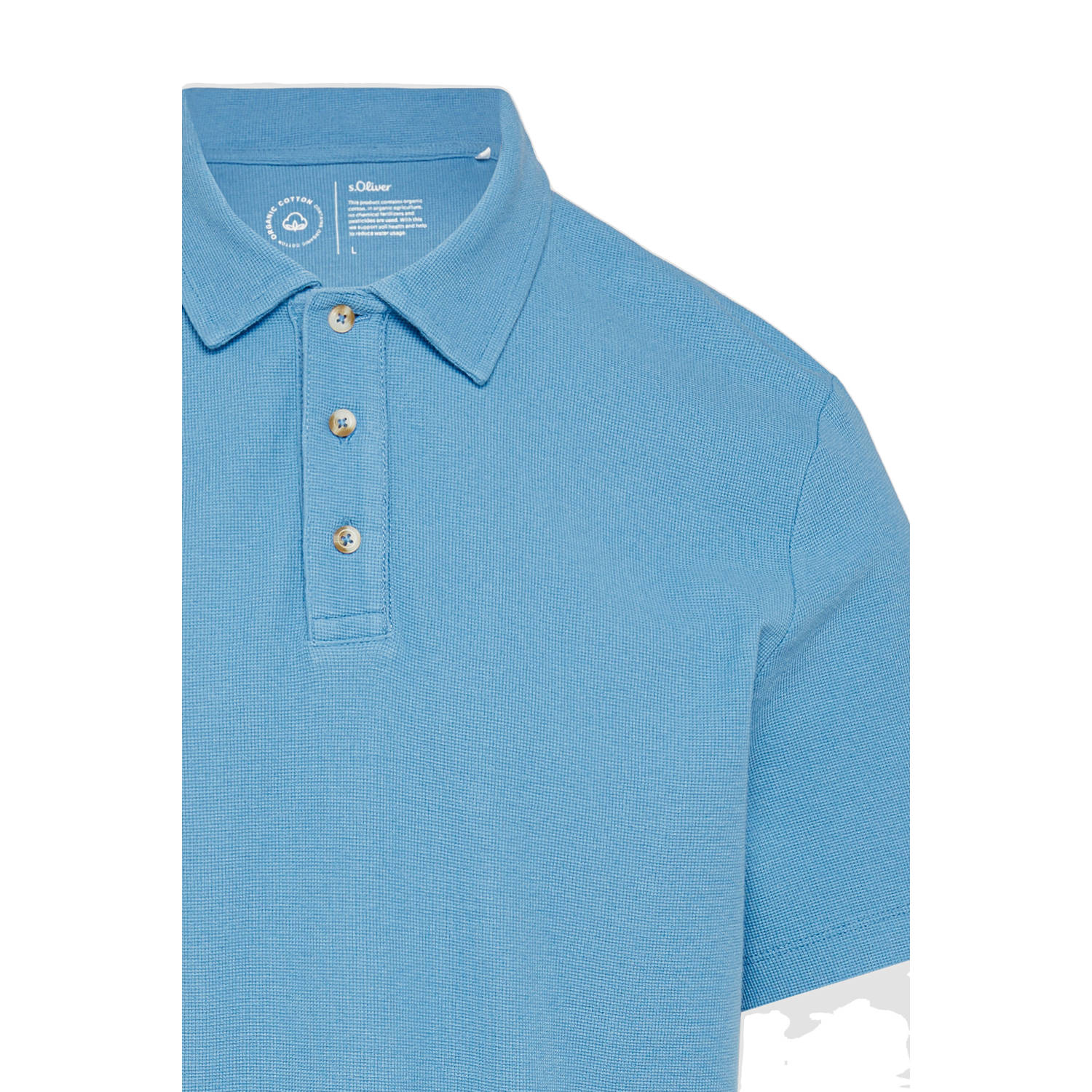 s.Oliver regular polo blauw
