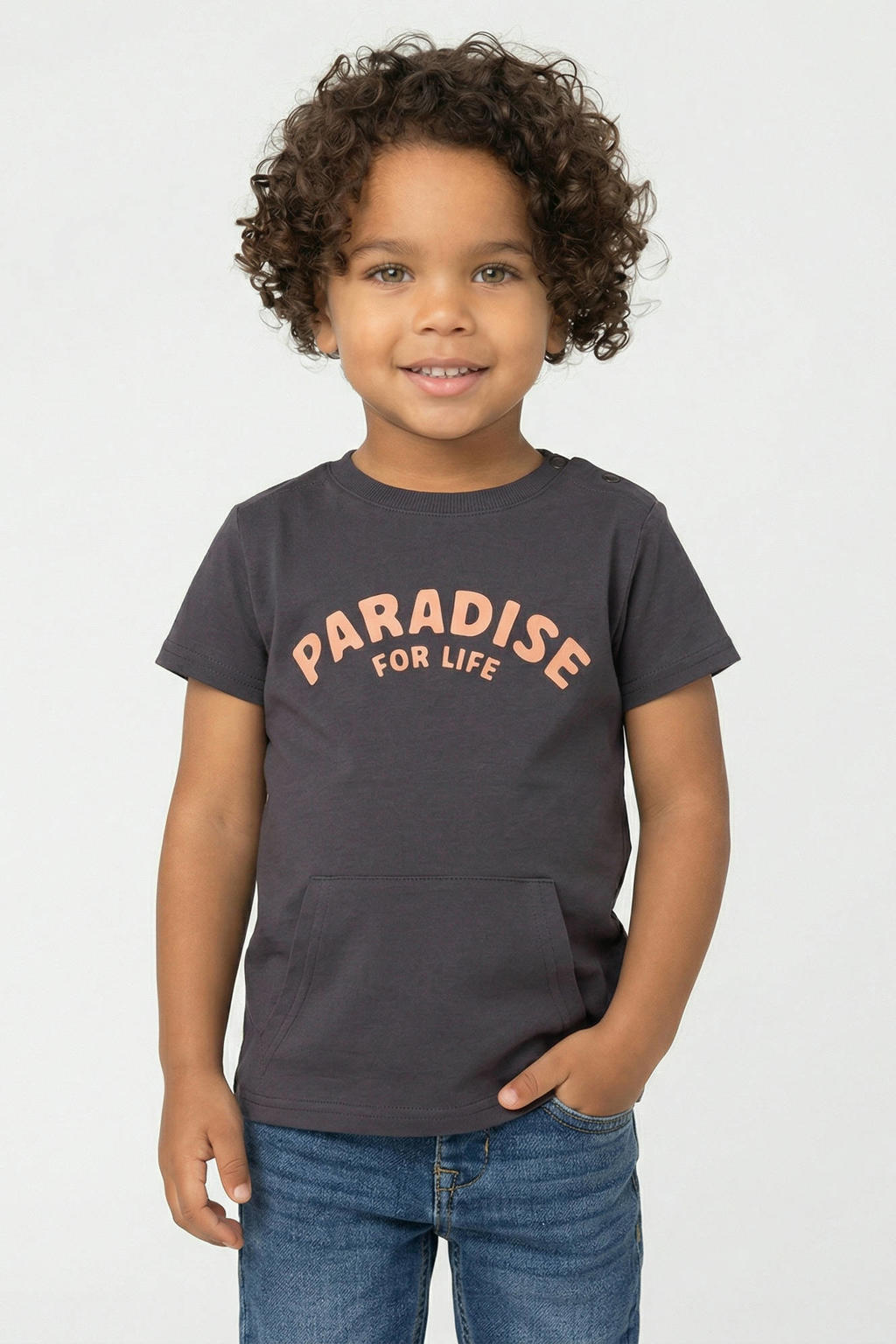 Little Cars T-shirt antraciet
