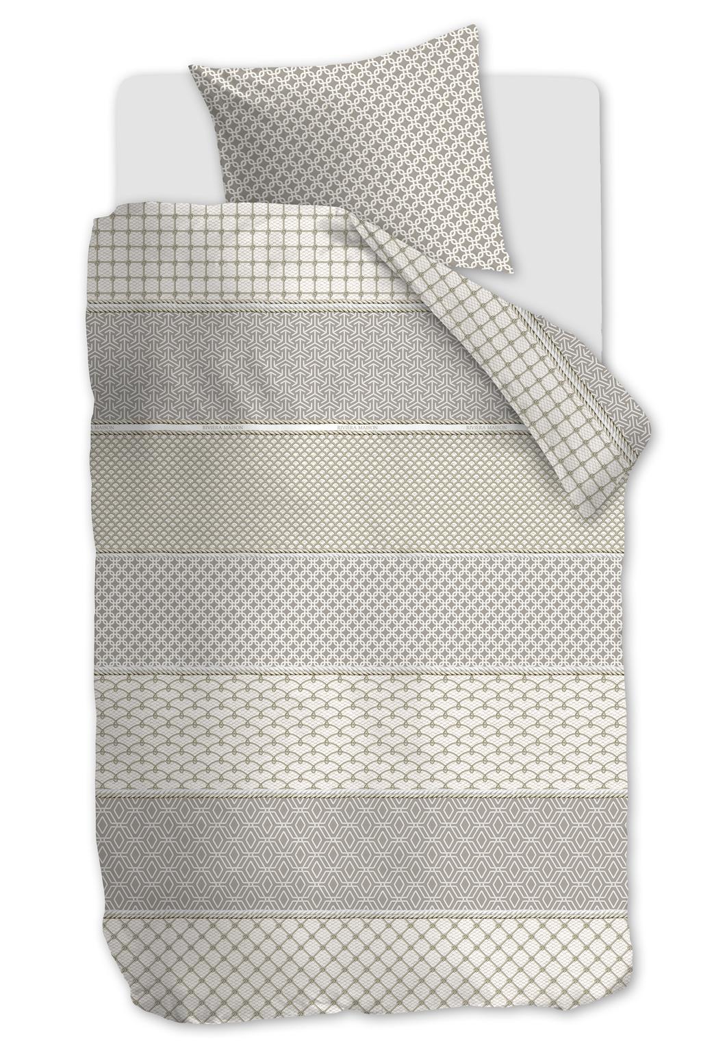 Riviera Maison katoenen dekbedovertrek 1-persoons (140x220 cm)
