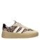 Poelman Anemone leren sneakers met panterprint bruin/beige