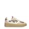 Poelman Anemone leren sneakers beige/wit/panter