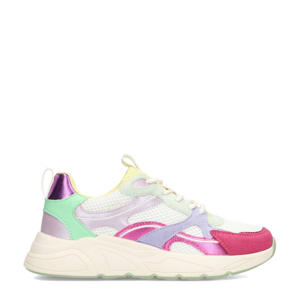 Kae  chunky sneakers wit/roze