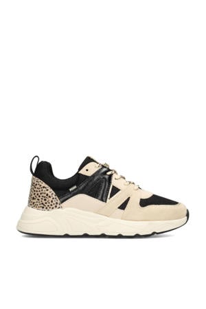 Carocel chunky sneakers zwart/beige