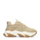 POSH by Poelman chunky denim sneakers beige