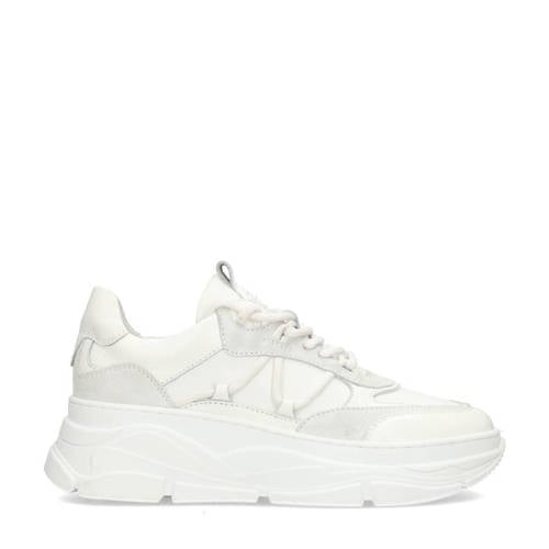 PS Poelman Jilly chunky leren sneakers wit afbeelding