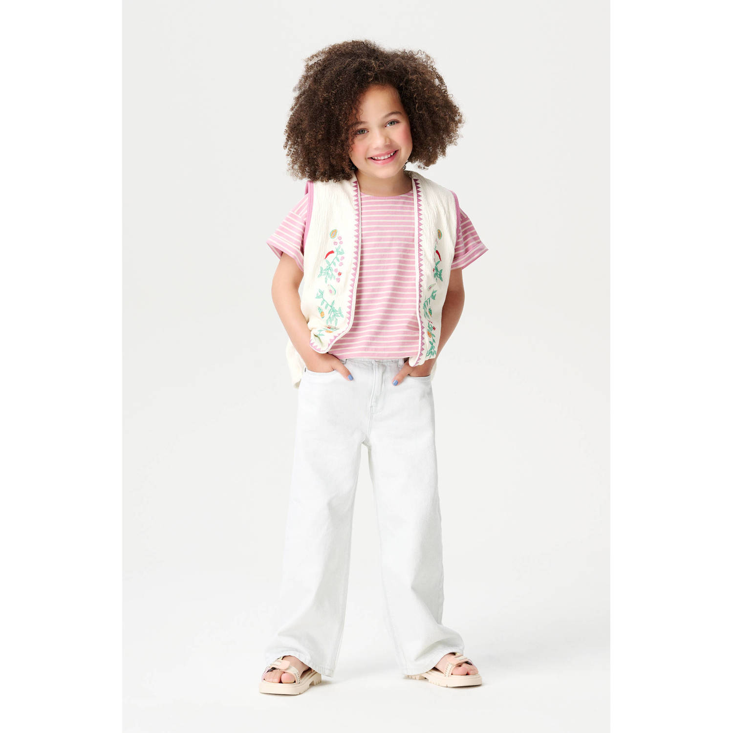 Noppies kids gilet wit