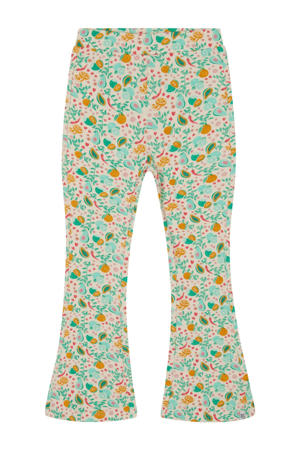flared legging groen/oranje