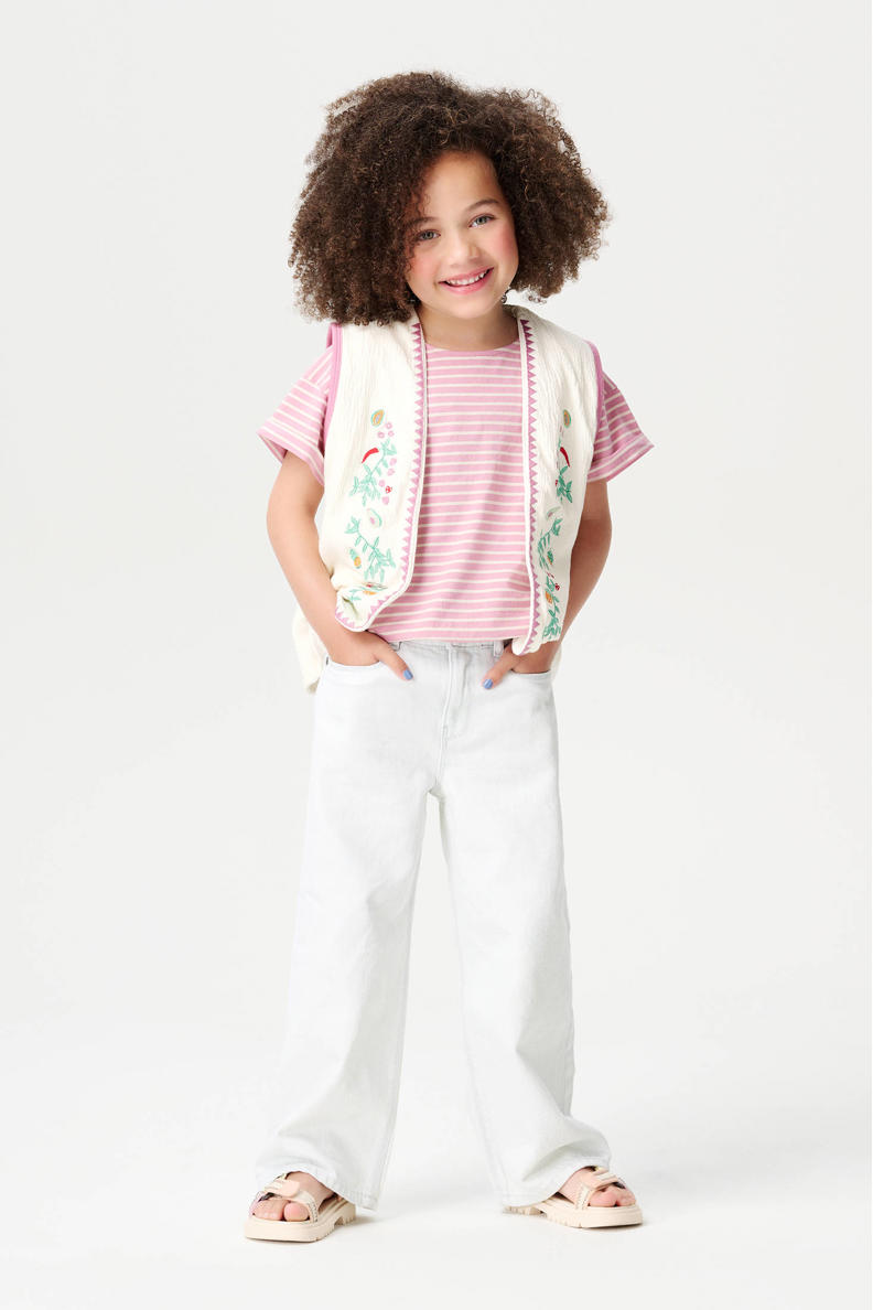 Noppies Kids - T-Shirt Bimbo Bianco (Weiß White) 56 (1-2 Mesi