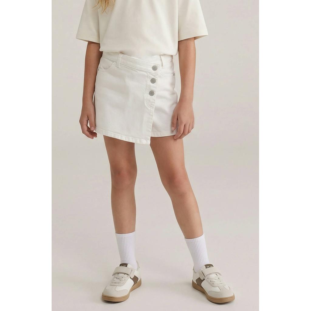 Cars spijkerskort wit