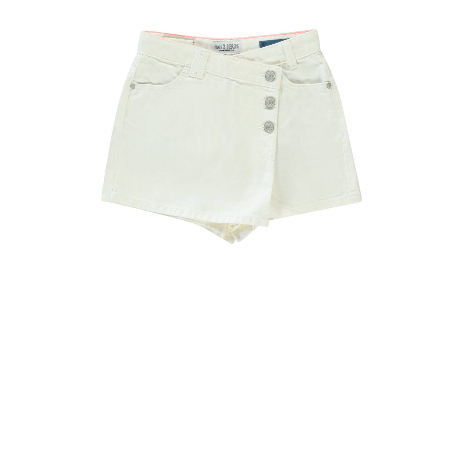 Cars spijkerskort wit