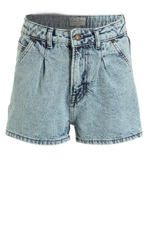 regular denim short light blue denim