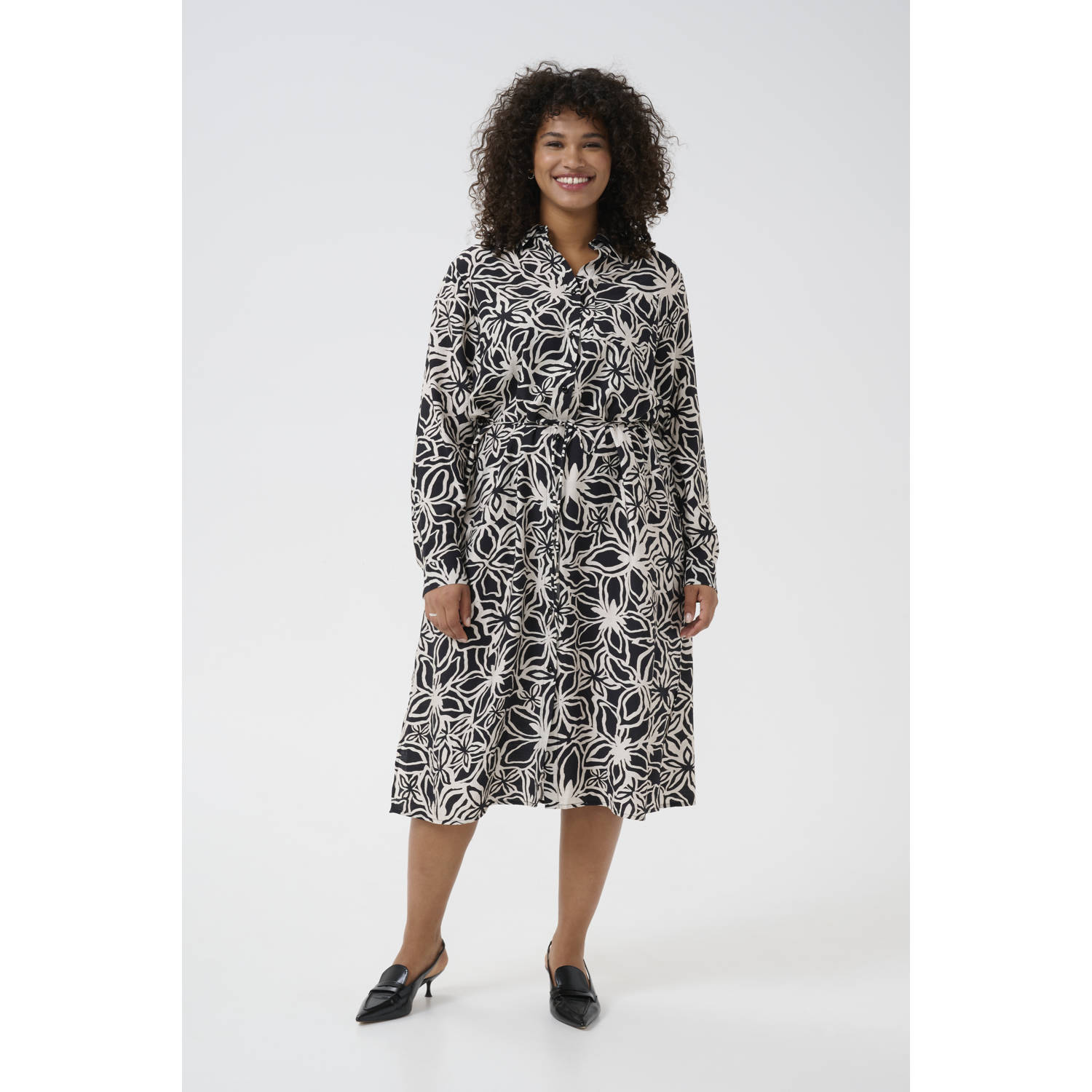 Kaffe Curve blousejurk zwart