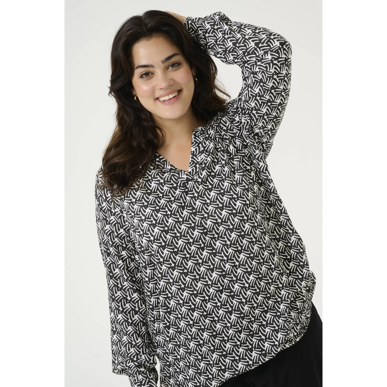 Kaffe Curve blousetop zwart