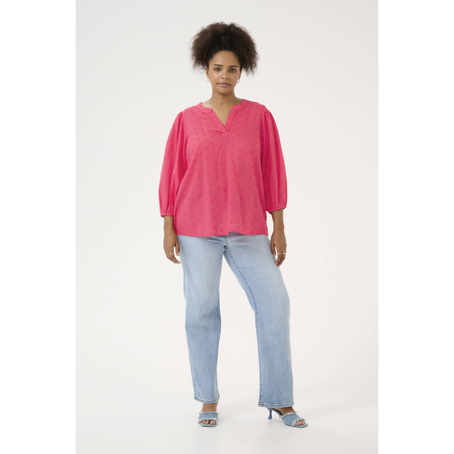 Kaffe Curve top roze
