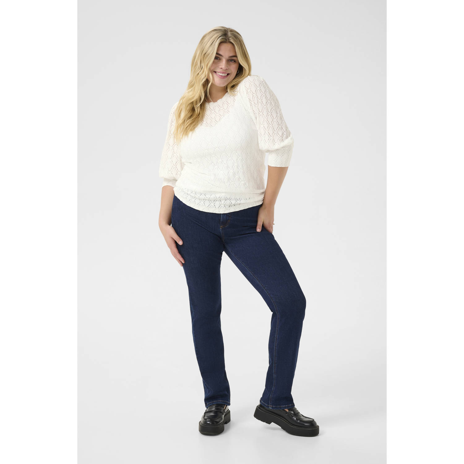 Kaffe Curve top wit