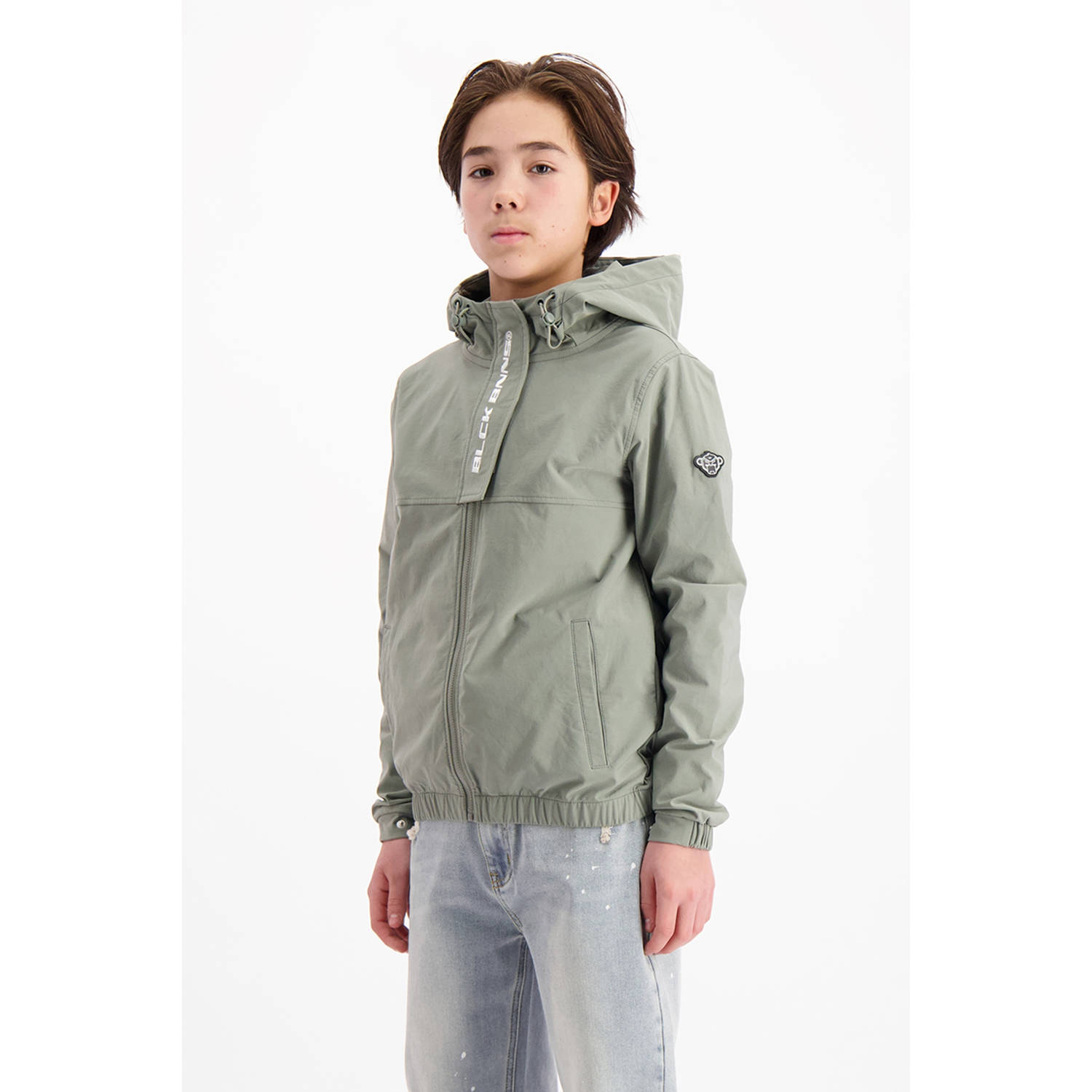 BLACK BANANAS softshell jas olijfgroen