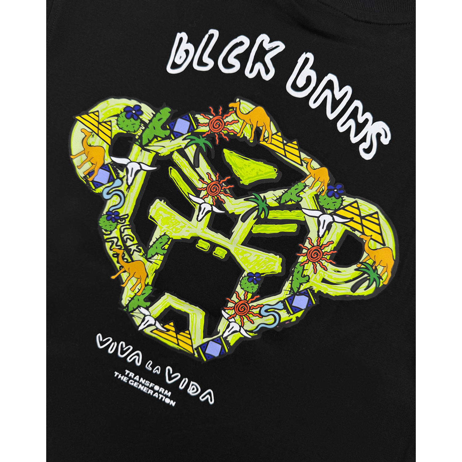 BLACK BANANAS T-shirt zwart