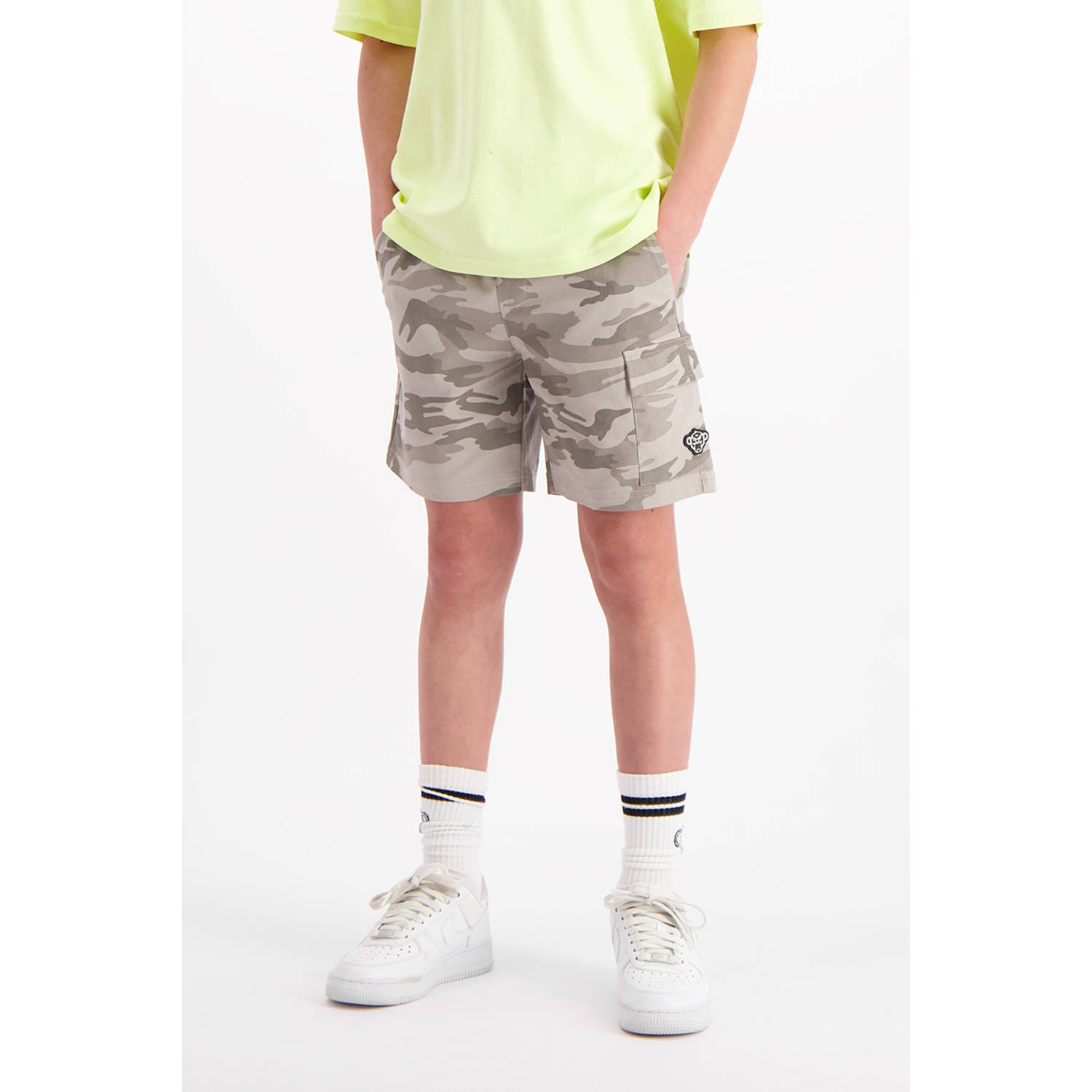 BLACK BANANAS regular cargo short grijs