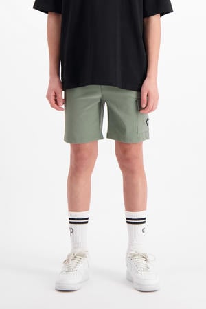 regular sweatshort olijfgroen