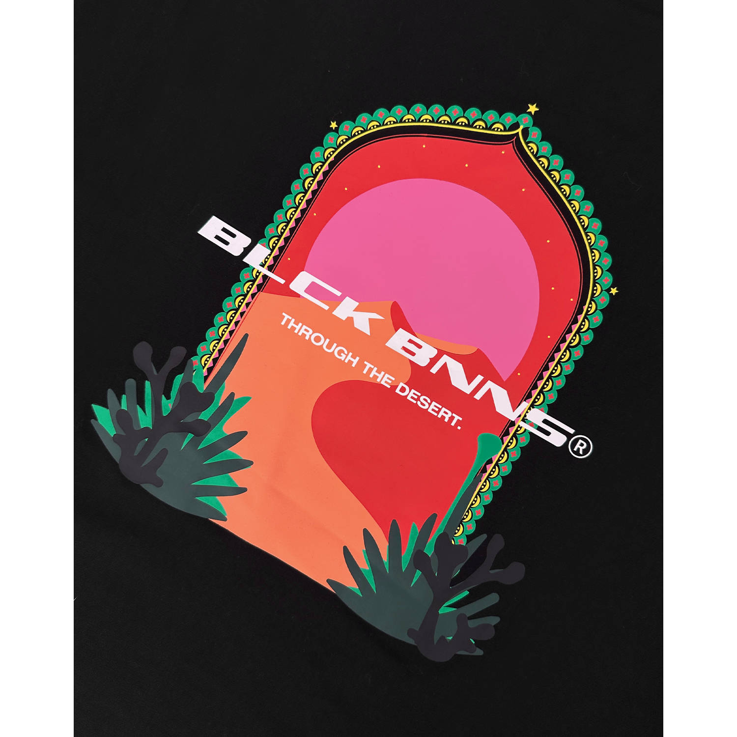 BLACK BANANAS T-shirt zwart