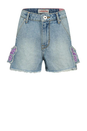 regular denim short light blue denim