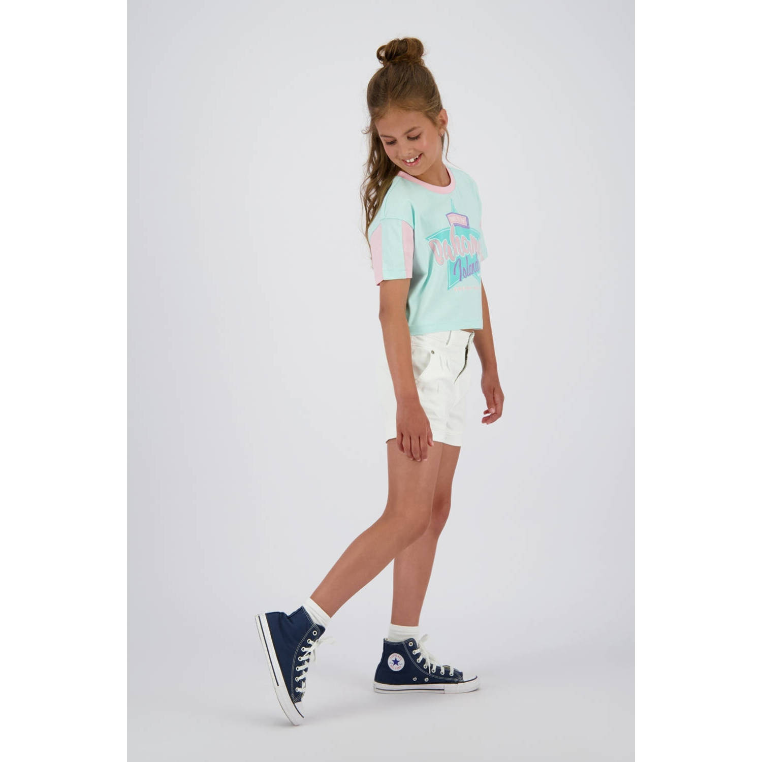 Vingino regular denim short wit