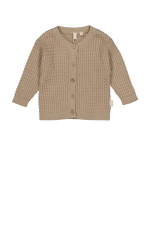 vest bruin gebreid