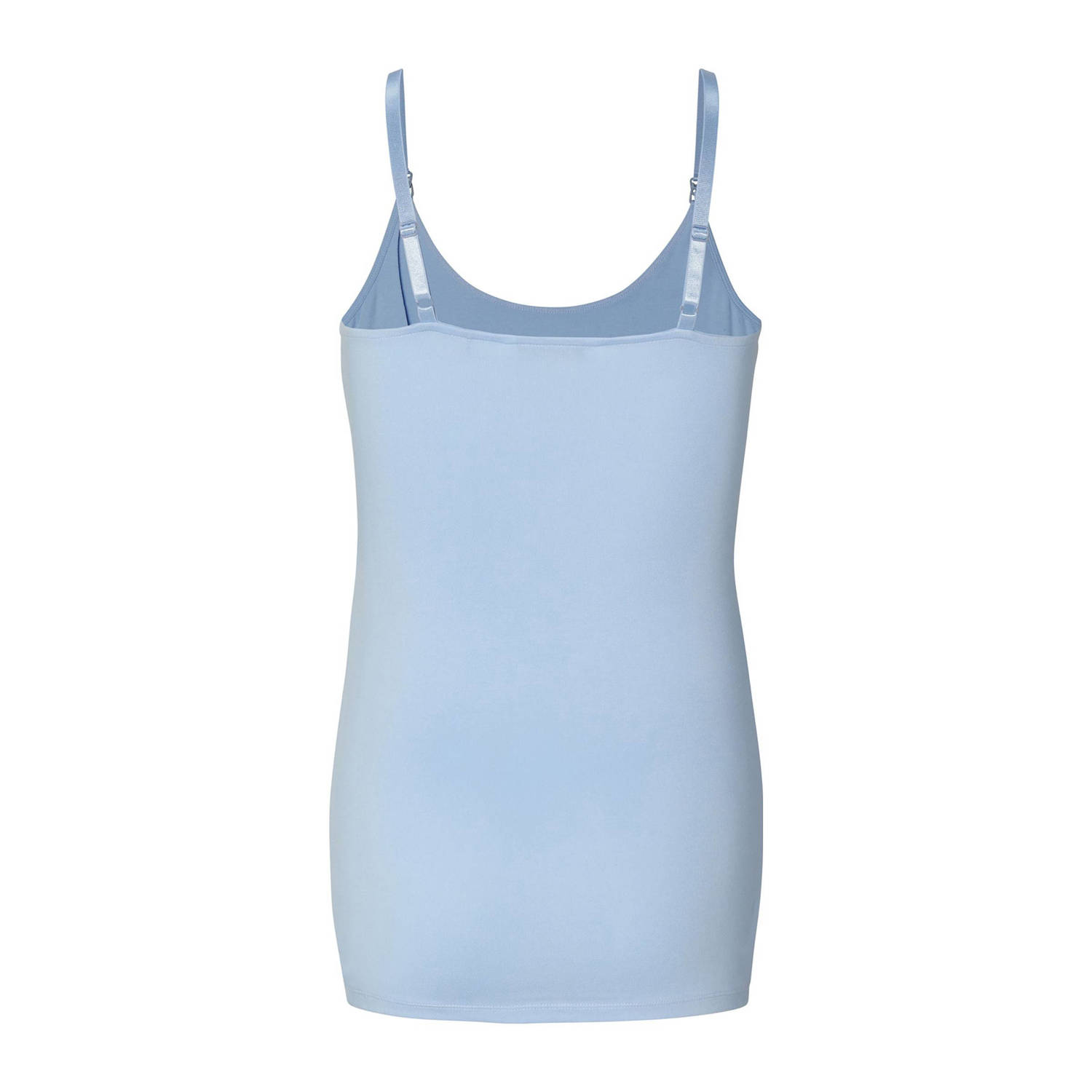 Noppies maternity zwangerschaps- en voedings spaghettitop lichtblauw