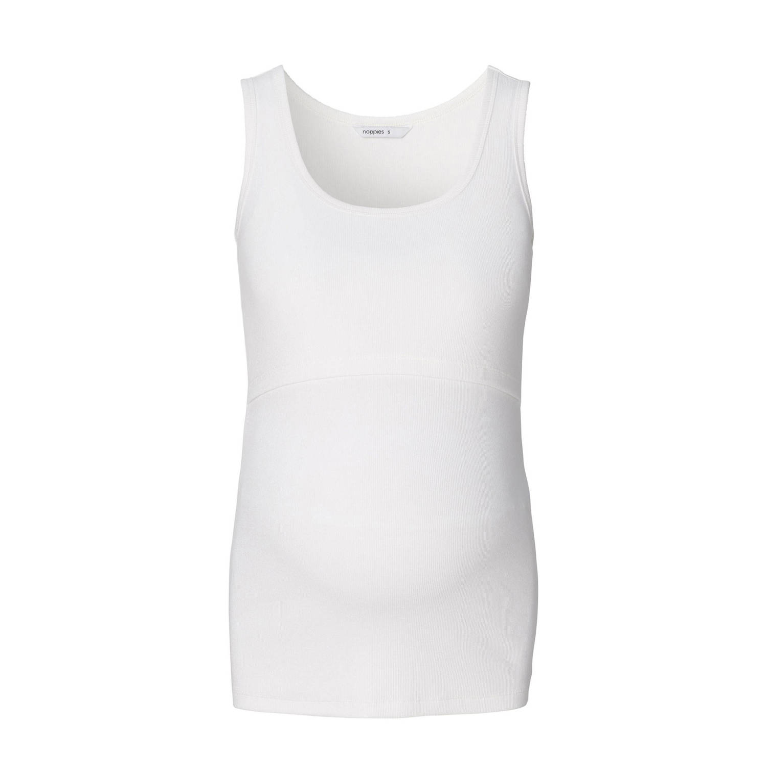 Noppies maternity zwangerschaps- en voedings mouwloze top wit