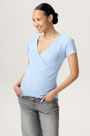 thumbnail: Noppies maternity zwangerschaps- en voedings top lichtblauw