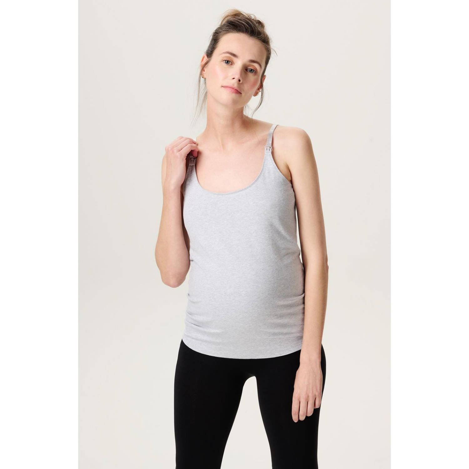 Noppies maternity zwangerschaps- en voedings top grijs