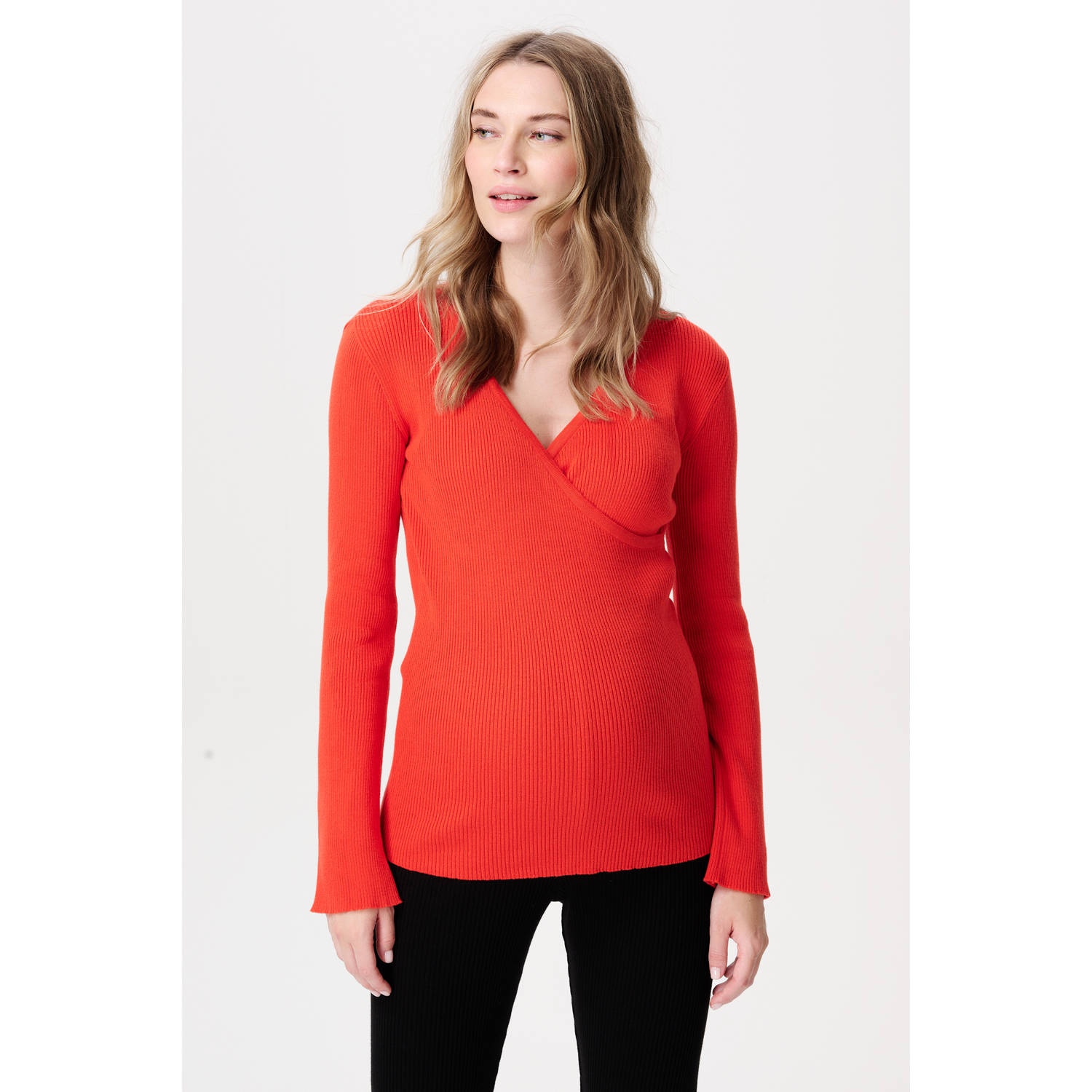 Noppies maternity zwangerschaps- en voedings blousetop rood