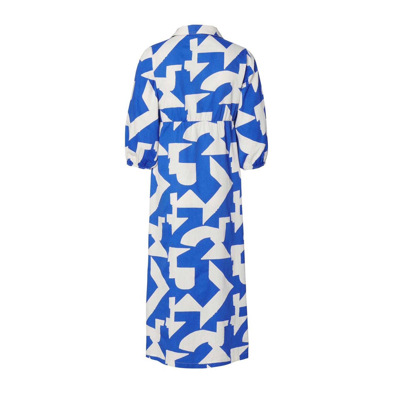 Noppies maternity zwangerschaps- en voedings blousejurk blauw
